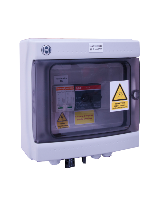 DC Box 25A unter 960 VDC für Photovoltaik-Anlage DC Box 25A unter 960 VDC für Photovoltaik-Anlage