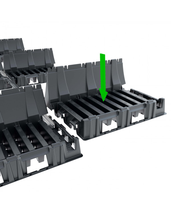 Horizontale Installationsschiene für das Falx-System