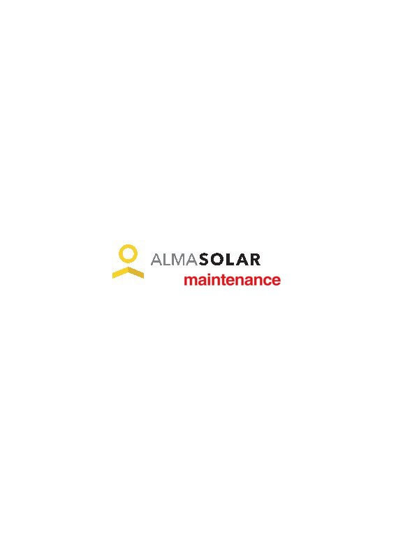 Alma Solar Wartungsvertrag