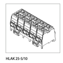 HP-Abzweigklemme 5P für 10 x 1,5 - 25 mm² und 10 x 1,5 - 35 mm²