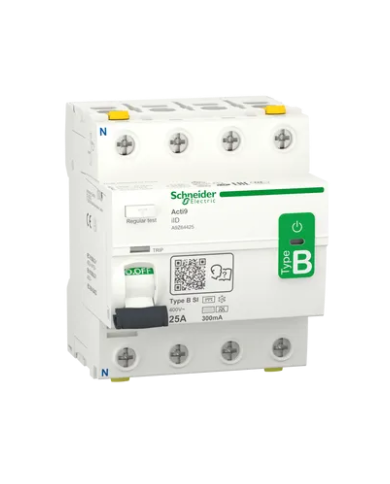 A9Z64425 - Fehlerstromschutzschalter - 4P - 25A - 300mA - Typ B-SI | Alma Solar® Nr. 1 der Solarmodule online A9Z64425 - Fehlerstromschutzschalter - 4P - 25A - 300mA - Typ B-SI | Alma Solar® Nr. 1 der Solarmodule online