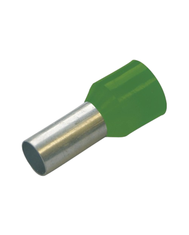 Haupa 270038 Isolierte Aderendhülsen 6 mm² Farbserie I, französisch, Länge 12 mm, grün Haupa 270038 Isolierte Aderendhülsen 6 mm² Farbserie I, französisch, Länge 12 mm, grün