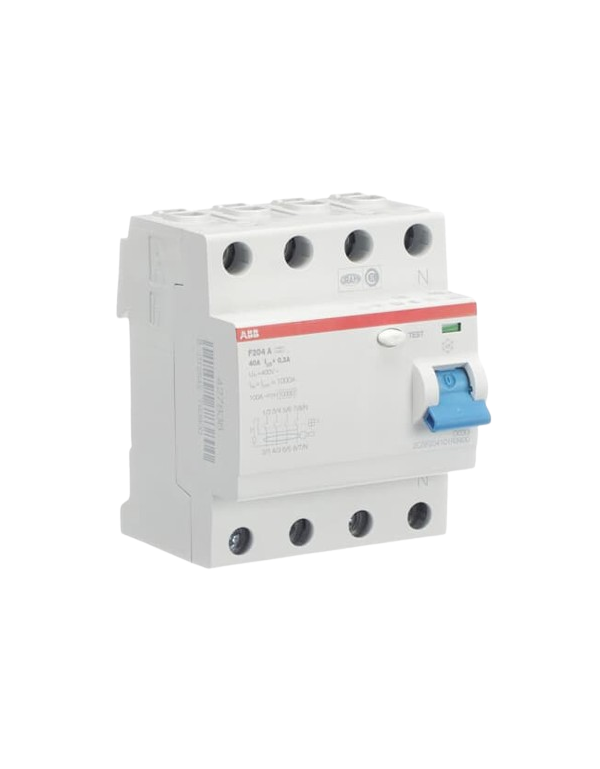 ABB F204A-40/0,3 FI-Schalter 4pol. 40/0,3A ABB F204A-40/0,3 FI-Schalter 4pol. 40/0,3A