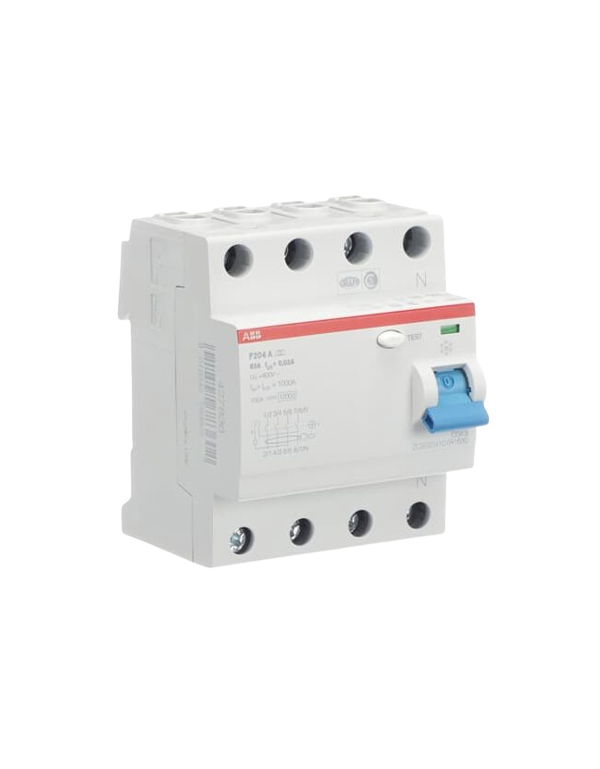 ABB 2CSF204101R1630 F204A-63/0,03 Fehlerstrom-Schutzschalter A 4polig 63 A 0.03 A 230 V