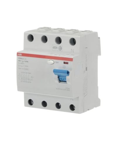 ABB F204 A-40/0,03 F204A-40/0,03 FI-Schutzschalter 4P,Typ A,40A,30mA 2CSF204101R1400 ABB F204 A-40/0,03 F204A-40/0,03 FI-Schutzschalter 4P,Typ A,40A,30mA 2CSF204101R1400
