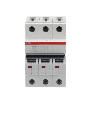 ABB S200M MCB Leitungsschutzschalter Typ B, 3-polig 63A 440V, Abschaltvermögen 10 kA System Pro M Compact ABB S200M MCB Leitungsschutzschalter Typ B, 3-polig 63A 440V, Abschaltvermögen 10 kA System Pro M Compact