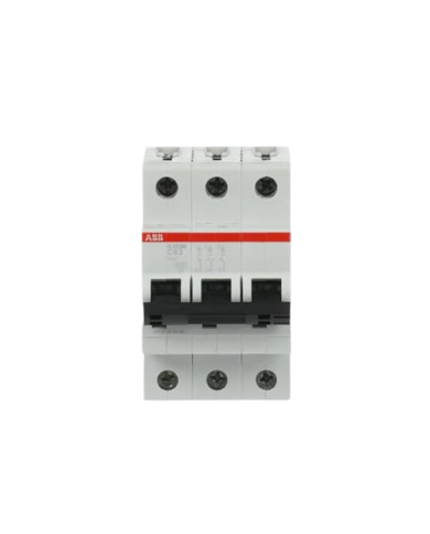 ABB S203M-C63 LS-Schalter 3P 63A C-Charakteristik, 10 kA ABB S203M-C63 LS-Schalter 3P 63A C-Charakteristik, 10 kA
