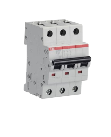 ABB S203M-C25 LS-Schalter 3P 25A C-Charakteristik, 10 kA ABB S203M-C25 LS-Schalter 3P 25A C-Charakteristik, 10 kA