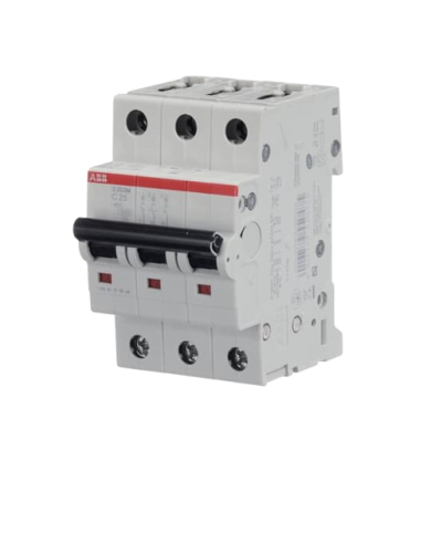 ABB S203M-C25 LS-Schalter 3P 25A C-Charakteristik, 10 kA ABB S203M-C25 LS-Schalter 3P 25A C-Charakteristik, 10 kA