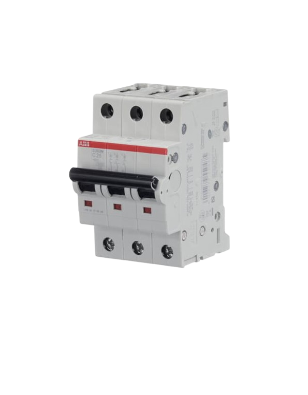 ABB S203M-C25 LS-Schalter 3P 25A C-Charakteristik, 10 kA ABB S203M-C25 LS-Schalter 3P 25A C-Charakteristik, 10 kA