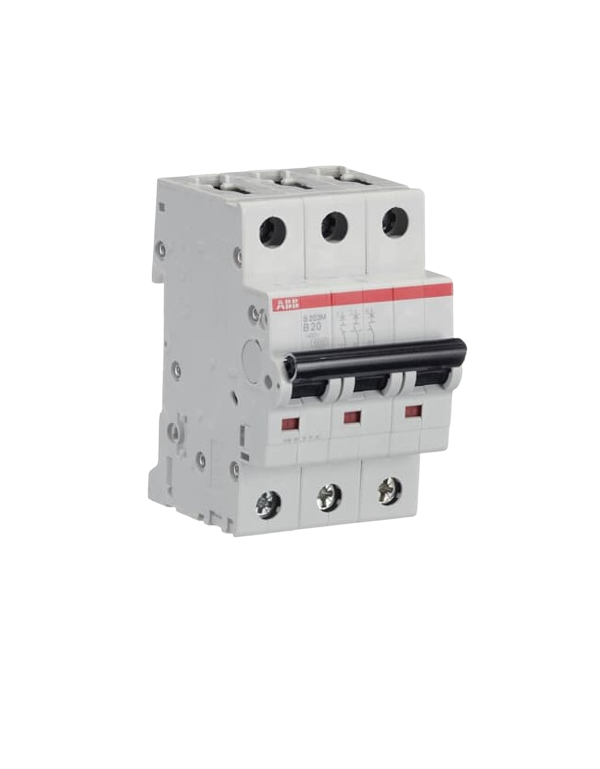 ABB S203M-B20 LS-Schalter 3P 20A B-Charakteristik, 10 kA ABB S203M-B20 LS-Schalter 3P 20A B-Charakteristik, 10 kA