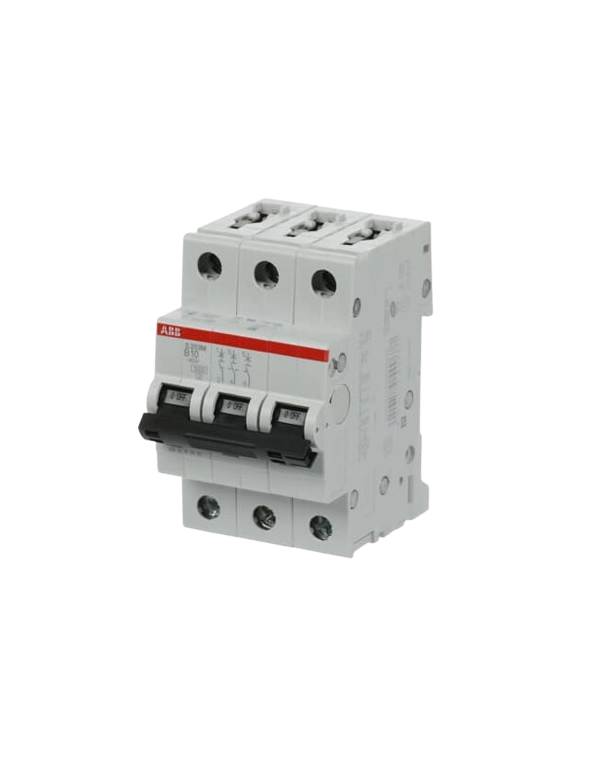 ABB S203M-B10 LS-Schalter 3P 10A B-Charakteristik, 10 kA ABB S203M-B10 LS-Schalter 3P 10A B-Charakteristik, 10 kA