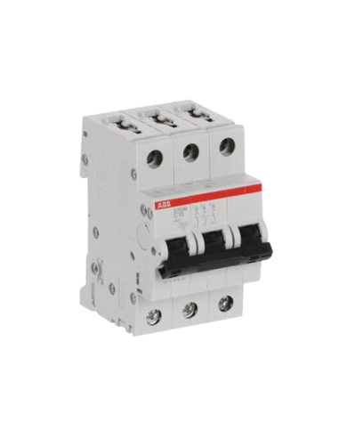 ABB S203M-C10 LS-Schalter 3P 10A C-Charakteristik, 10 kA ABB S203M-C10 LS-Schalter 3P 10A C-Charakteristik, 10 kA