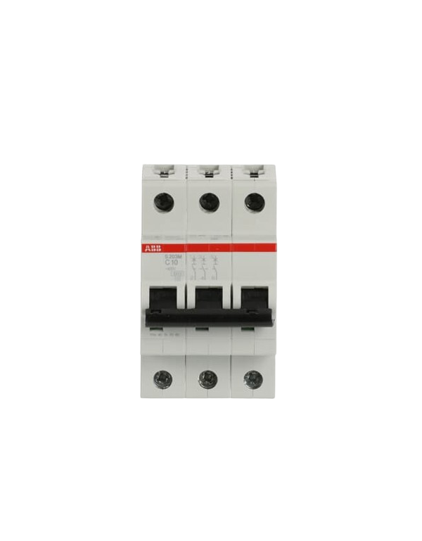 ABB S203M-C10 LS-Schalter 3P 10A C-Charakteristik, 10 kA ABB S203M-C10 LS-Schalter 3P 10A C-Charakteristik, 10 kA