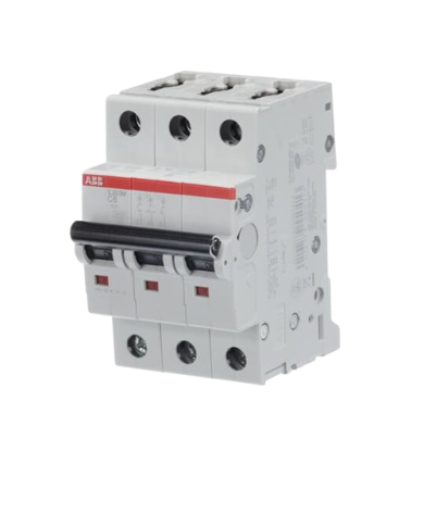 ABB S203M-C6 LS-Schalter 3P 6A C-Charakteristik, 10 kA ABB S203M-C6 LS-Schalter 3P 6A C-Charakteristik, 10 kA