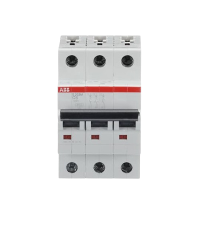 ABB S203M-C6 LS-Schalter 3P 6A C-Charakteristik, 10 kA ABB S203M-C6 LS-Schalter 3P 6A C-Charakteristik, 10 kA