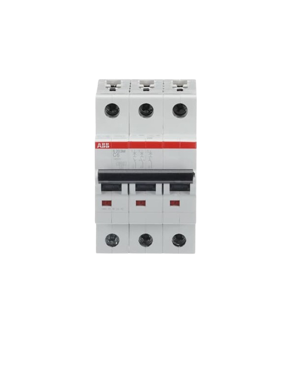 ABB S203M-C6 LS-Schalter 3P 6A C-Charakteristik, 10 kA ABB S203M-C6 LS-Schalter 3P 6A C-Charakteristik, 10 kA