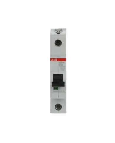 ABB S 201M B63 LS-Schalter 1P 63A B-Charakteristik, 10 kA ABB S 201M B63 LS-Schalter 1P 63A B-Charakteristik, 10 kA