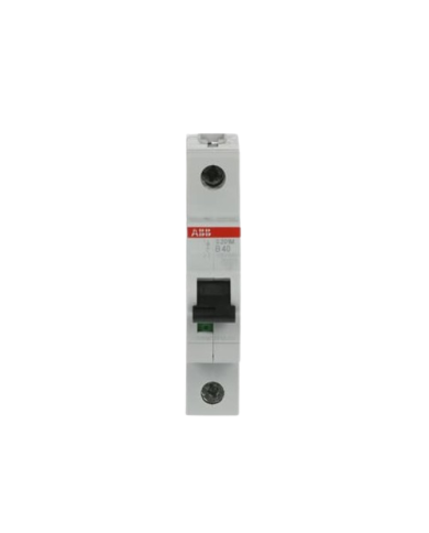 ABB S201M-B40 LS-Schalter 1P 40A B-Charakteristik, 10 kA ABB S201M-B40 LS-Schalter 1P 40A B-Charakteristik, 10 kA