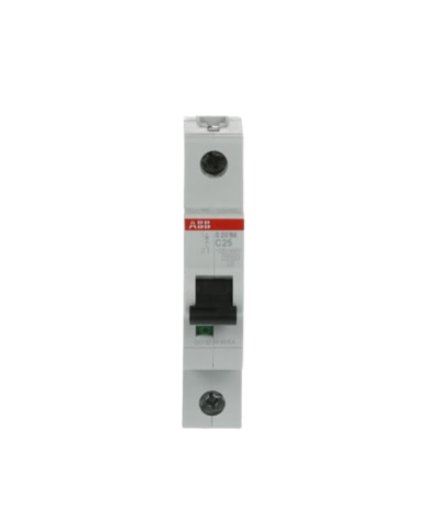 ABB S201M-C25 LS-Schalter 1P 25A C-Charakteristik, 10 kA ABB S201M-C25 LS-Schalter 1P 25A C-Charakteristik, 10 kA