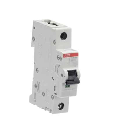 ABB S201M-B20 LS-Schalter 1P 20A B-Charakteristik, 10 kA ABB S201M-B20 LS-Schalter 1P 20A B-Charakteristik, 10 kA