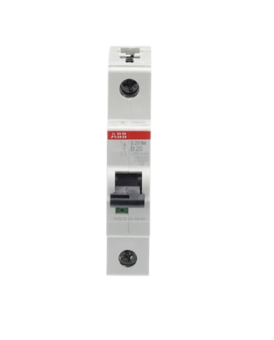 ABB S201M-B20 LS-Schalter 1P 20A B-Charakteristik, 10 kA ABB S201M-B20 LS-Schalter 1P 20A B-Charakteristik, 10 kA