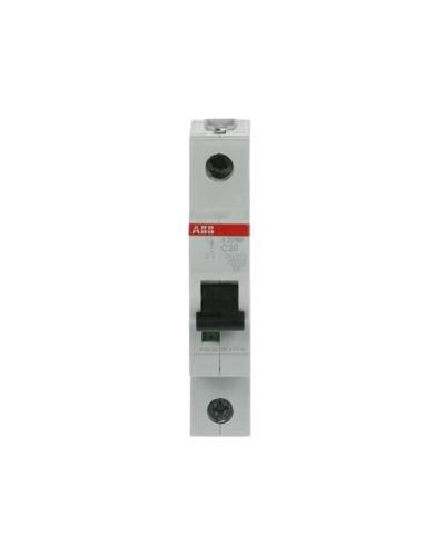 ABB S201M-C20 LS-Schalter 1P 20A C-Charakteristik, 10 kA ABB S201M-C20 LS-Schalter 1P 20A C-Charakteristik, 10 kA