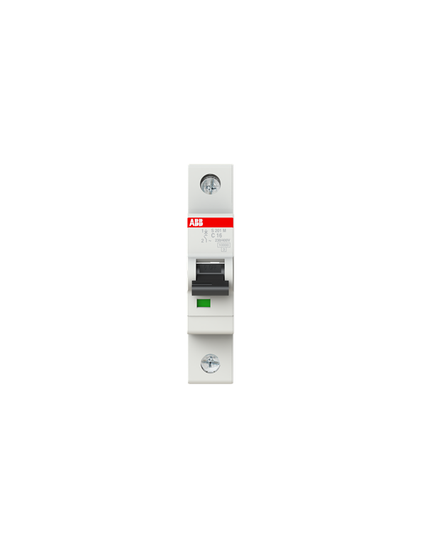 ABB S201M-C16 LS-Schalter 1P 16A C-Charakteristik, 10 kA