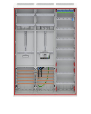 Striebel & John DD37V11VB Komplettschrank für 40A 1 Zähler & 1 Reserve, 72 & 48TE, BH3, 3-Feld 16 mm² Striebel & John DD37V11VB Komplettschrank für 40A 1 Zähler & 1 Reserve, 72 & 48TE, BH3, 3-Feld 16 mm²