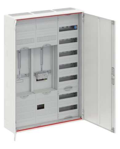 Striebel & John DD37V11VB Komplettschrank für 40A 1 Zähler & 1 Reserve, 72 & 48TE, BH3, 3-Feld 16 mm² Striebel & John DD37V11VB Komplettschrank für 40A 1 Zähler & 1 Reserve, 72 & 48TE, BH3, 3-Feld 16 mm²
