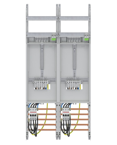 Striebel & John DF27U2B Komplettfeld 40A 2 Zähler, 48TE, BH3, 2-Feld, 16 mm² Striebel & John DF27U2B Komplettfeld 40A 2 Zähler, 48TE, BH3, 2-Feld, 16 mm²