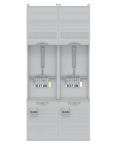 Striebel & John DF27U2B Komplettfeld 40A 2 Zähler, 48TE, BH3, 2-Feld, 16 mm² Striebel & John DF27U2B Komplettfeld 40A 2 Zähler, 48TE, BH3, 2-Feld, 16 mm²