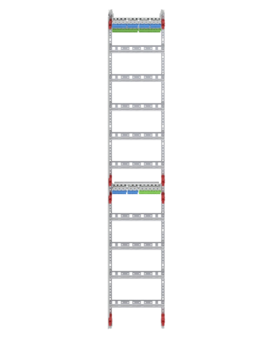 Striebel & John FV19 Verteilerfeld 9-reihig 108TE, BH5, 1-Feld Striebel & John FV19 Verteilerfeld 9-reihig 108TE, BH5, 1-Feld