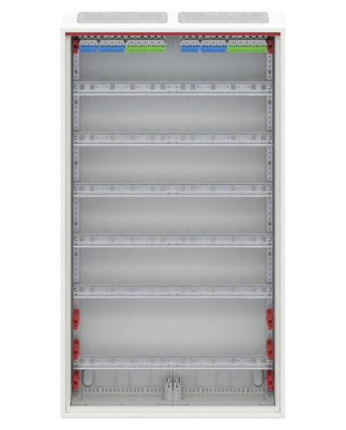 Striebel & John CA26V AP-Kleinverteiler 6-reihig IP44, 550 x 950 x 160 mm, 144TE, 2-Feld