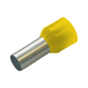 Haupa 270818 Isolierte Aderendhülsen 6 mm² DIN-Farbserie, Länge 12 mm, Gelb