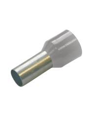 Haupa 270814 Isolierte Aderendhülsen 4 mm² DIN-Farbserie, Länge 10 mm, Grau