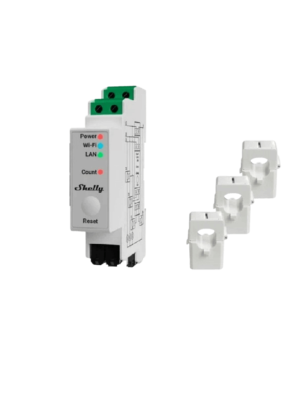 SOCONNECTED Shelly Zähler 3EM PRO SOCONNECTED Shelly Zähler 3EM PRO