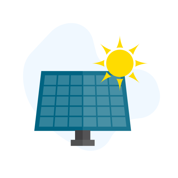 High solar panel efficiency