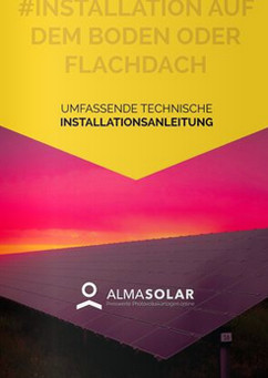 Solarmodule auf Flachdach oder am Boden Installation